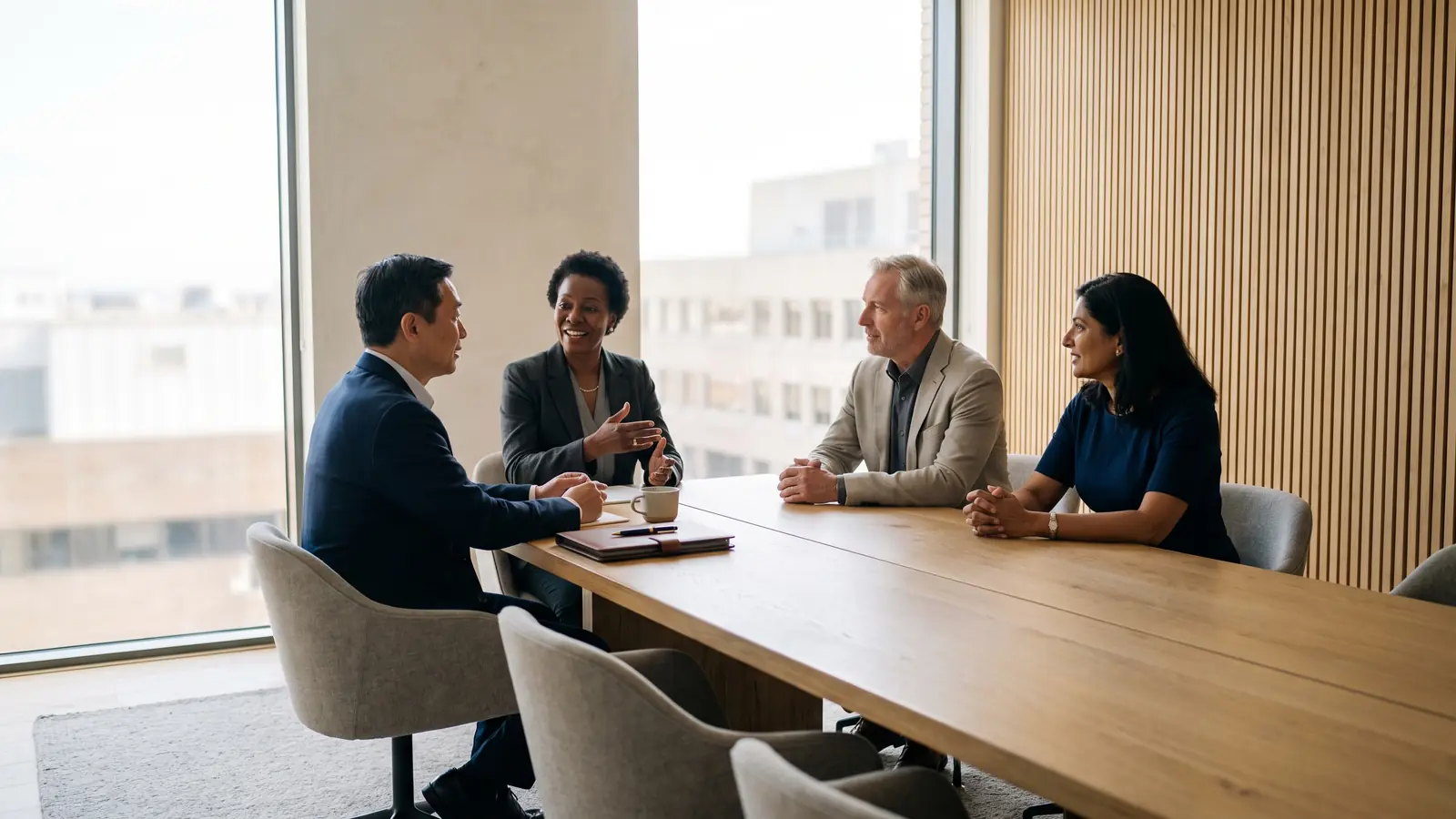 Senior executives in a New York boardroom